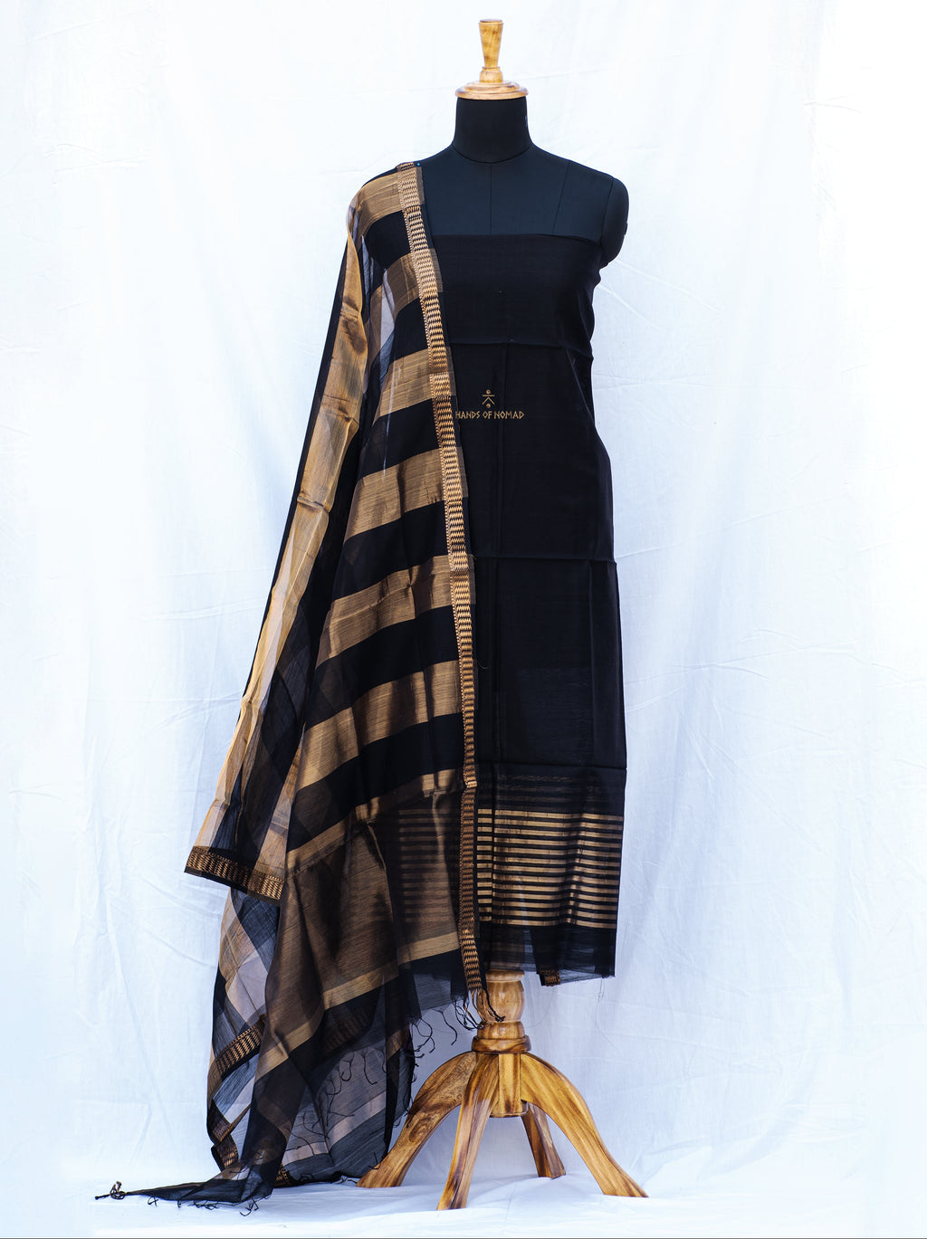 Black Maheshwari Silk Suits