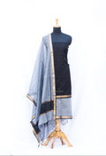 Black and Grey Maheshwari Silk Suits