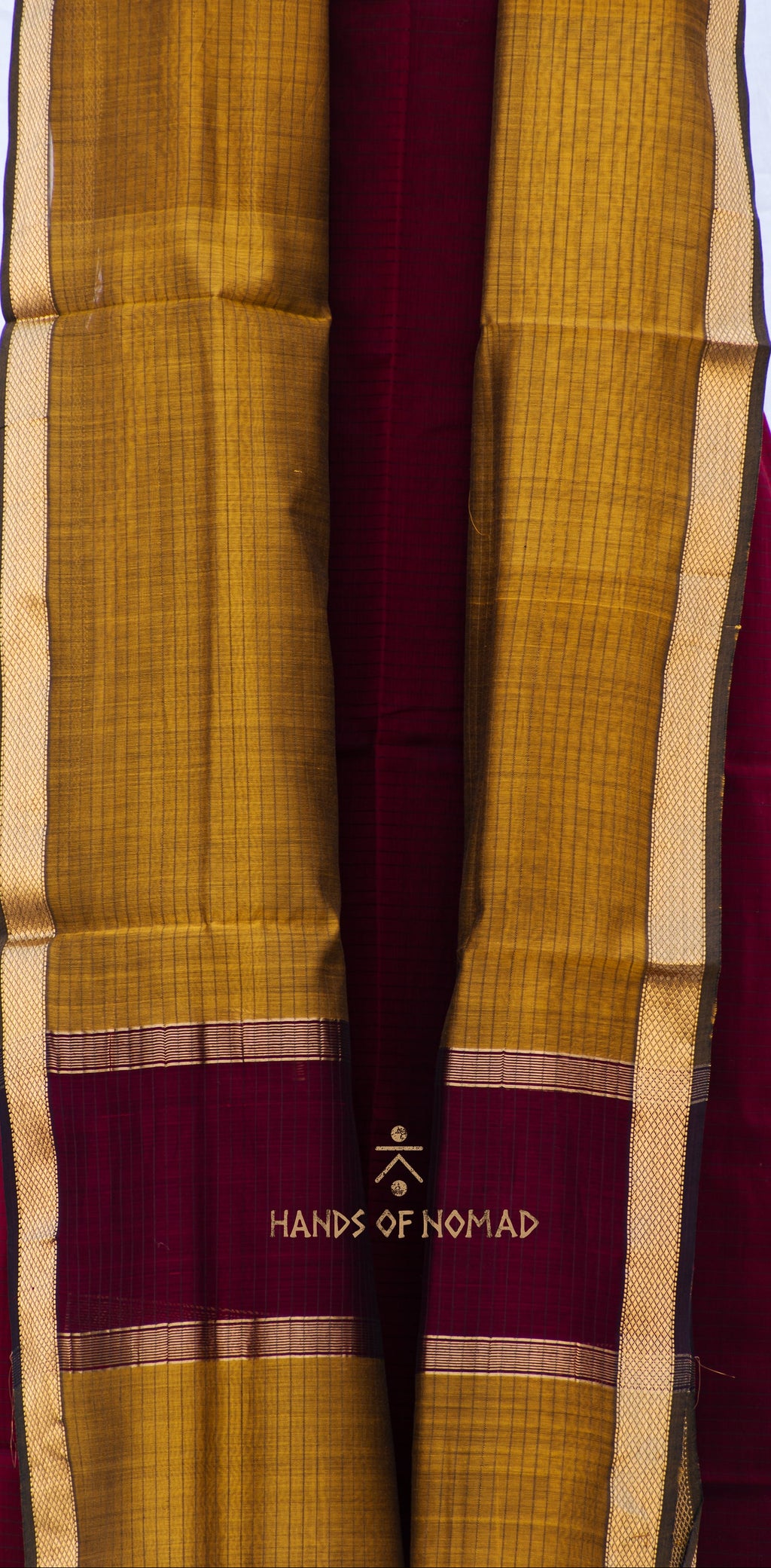 Maroon and Mustard Maheshwari Silk Suits