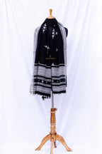 Black Bhujodi Kutchi Shawl