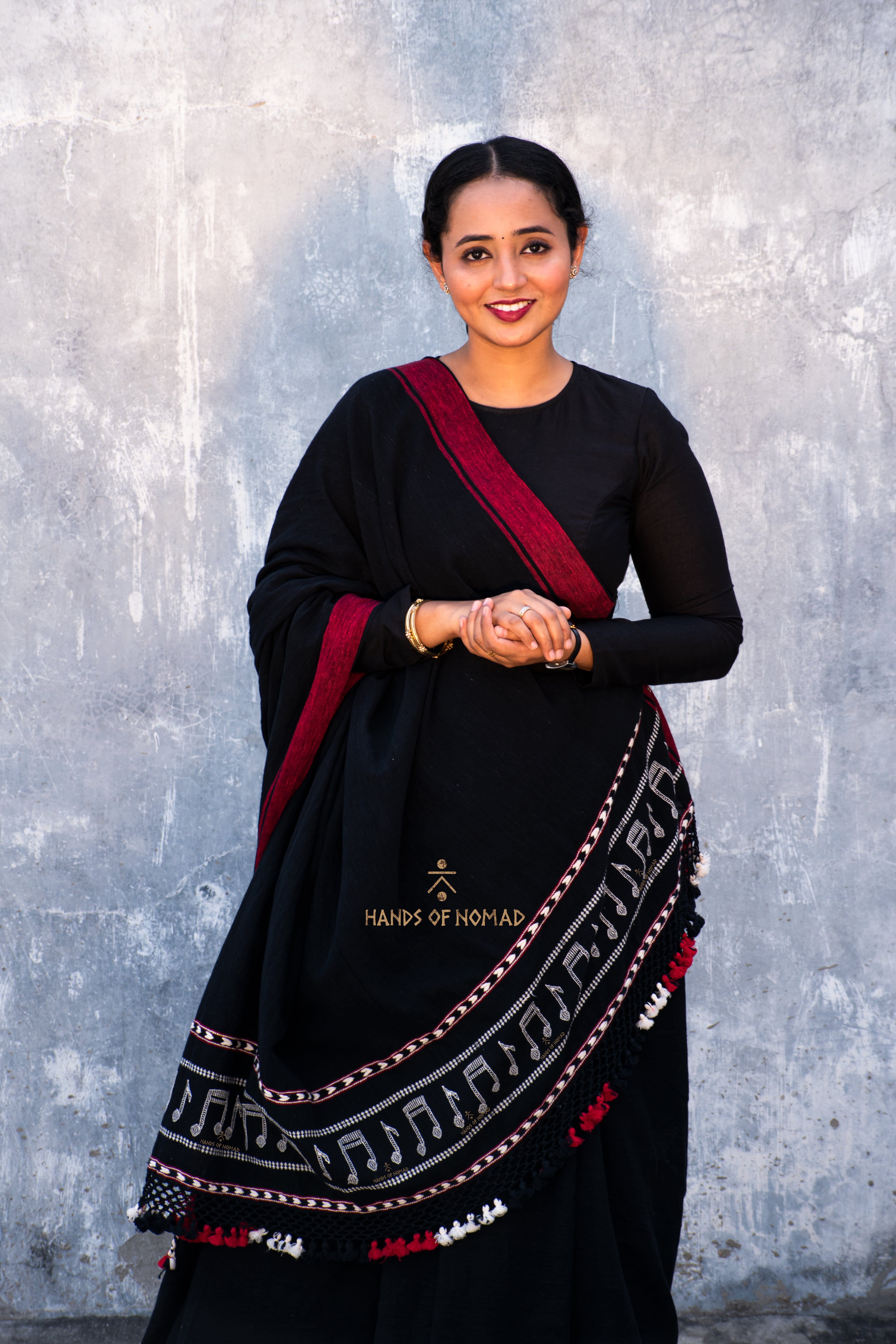 Musical Handwoven Kala Cotton Saree HN-SR-50