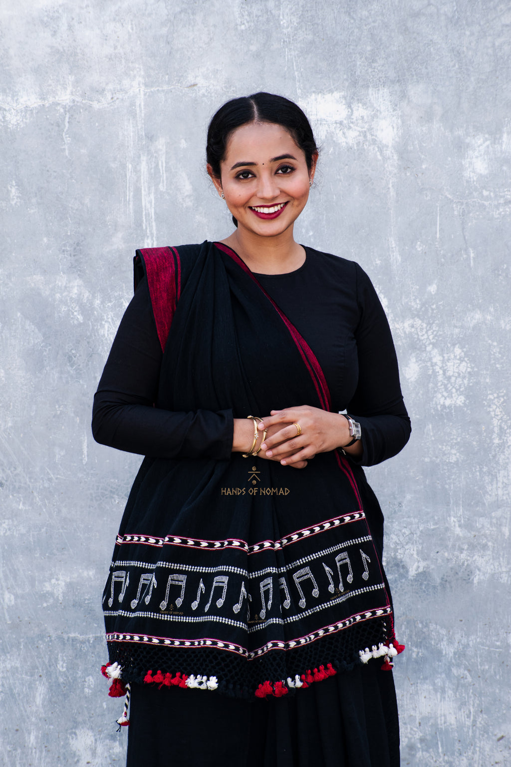 Black Musical Kala Cotton Saree