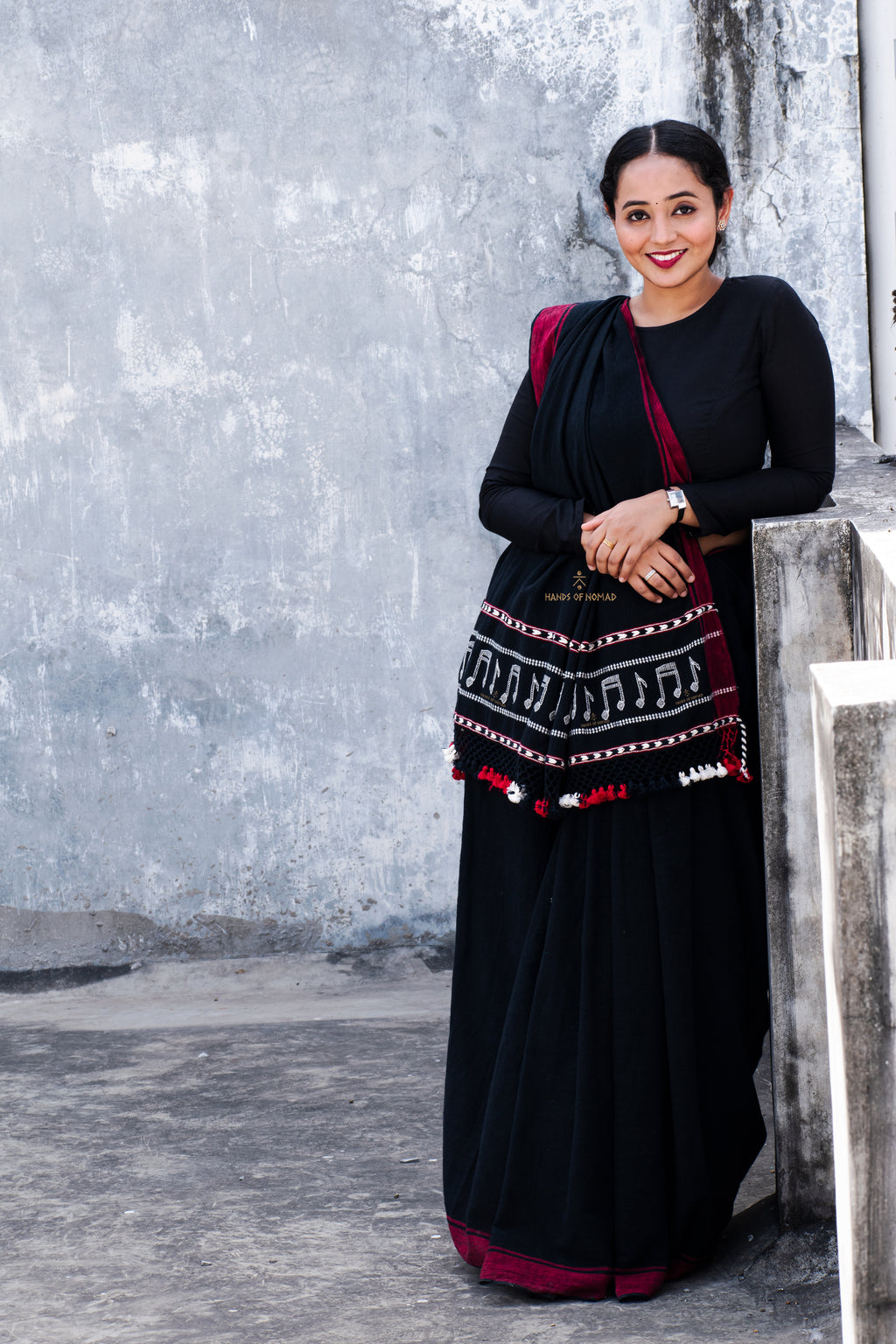 Black Musical Kala Cotton Saree