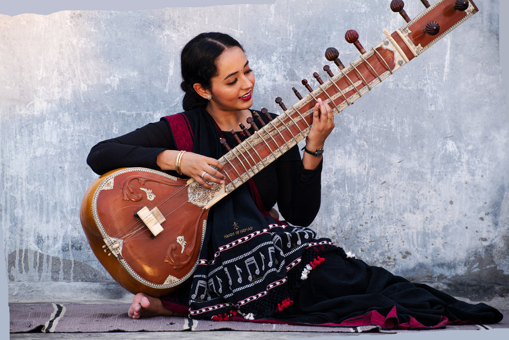 Black Musical Kala Cotton Saree