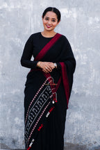 Black Musical Kala Cotton Saree
