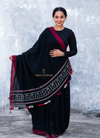 Black Musical Kala Cotton Saree