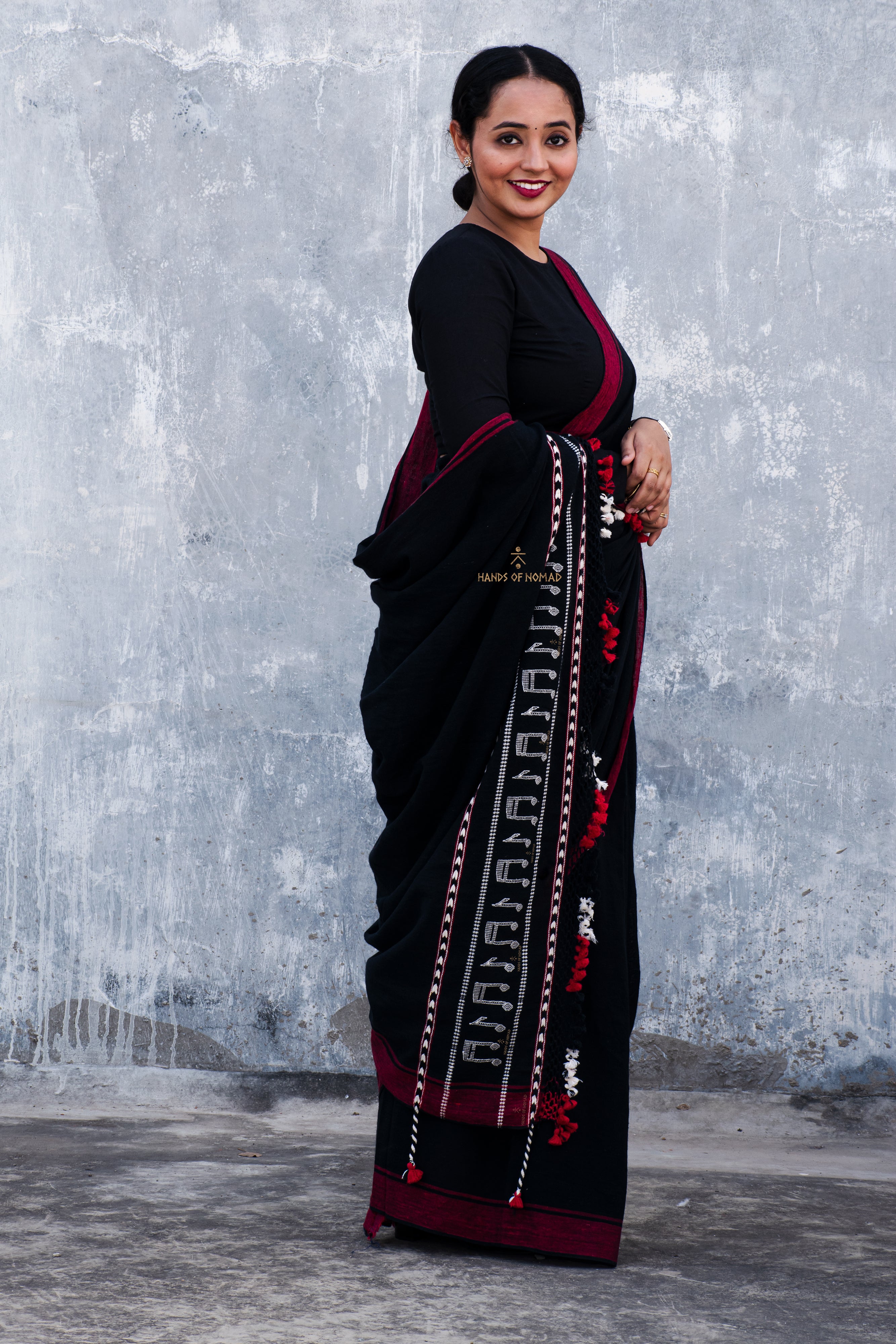 Black Musical Kala Cotton Saree