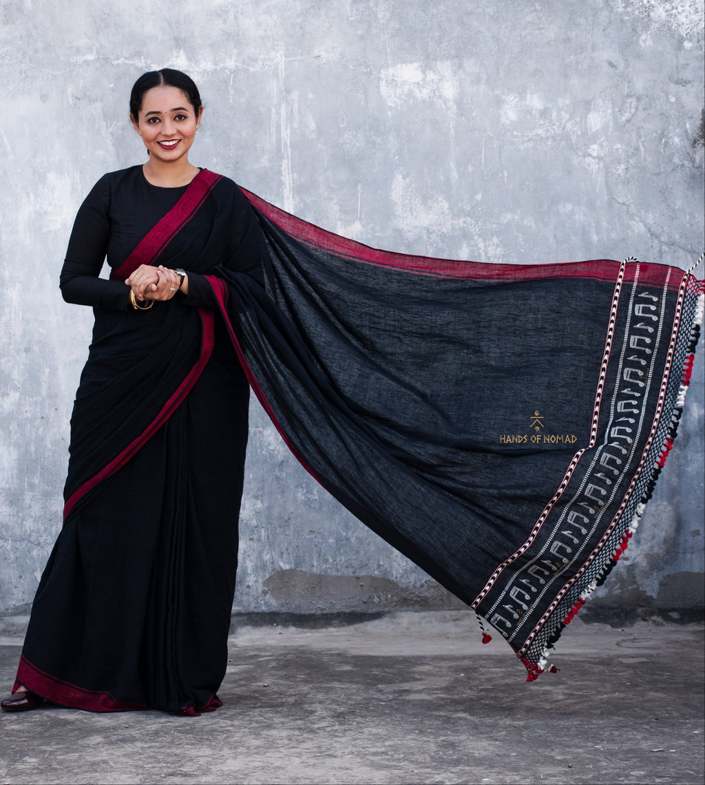 Black Musical Kala Cotton Saree