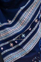 Blue Bhujodi Woolen Shawl