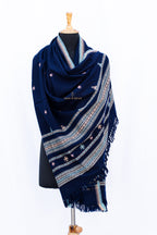 Blue Bhujodi Woolen Shawl