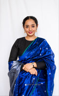 Blue Pure Silk Chanderi Saree