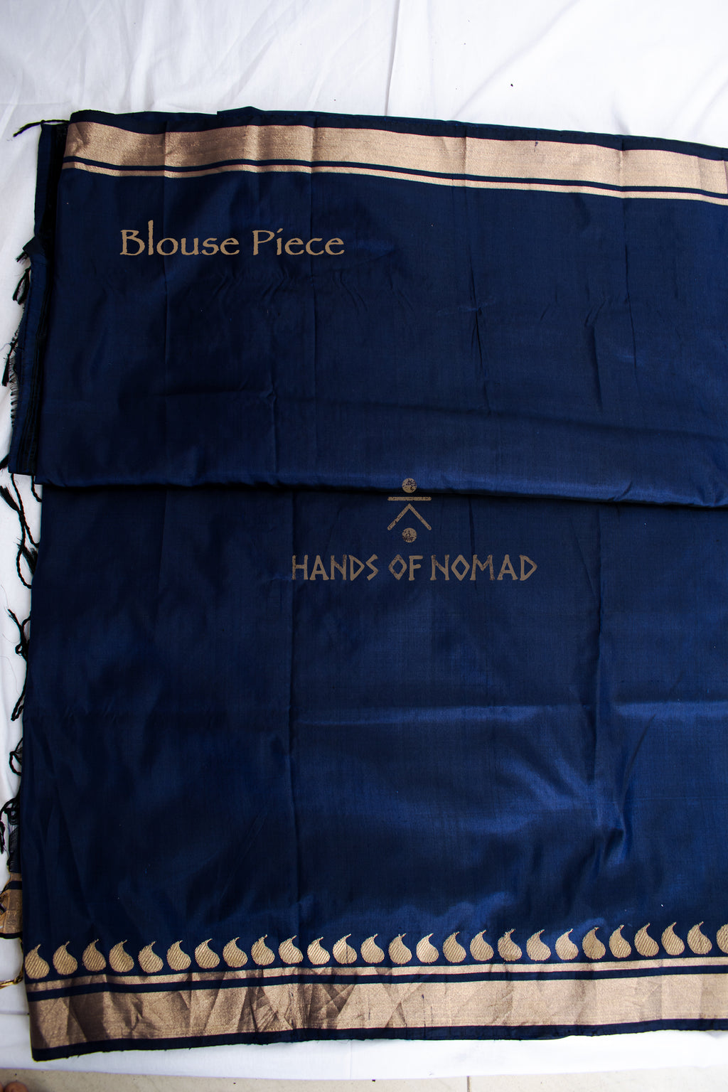 Blue Banarasi Katan Silk Saree