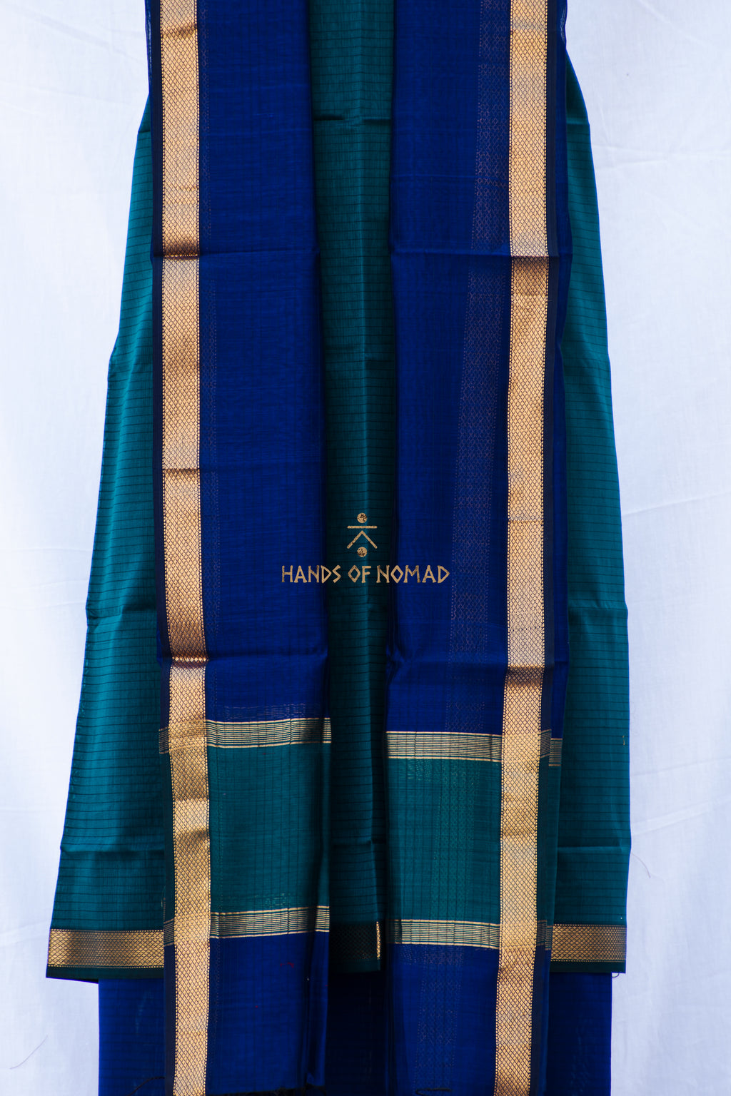 Blue and Green Maheshwari Silk Suits