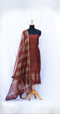 Brown Maheshwari Silk Suit