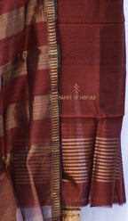 Brown Maheshwari Silk Suit