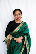 Green Banarasi Katan Silk Saree