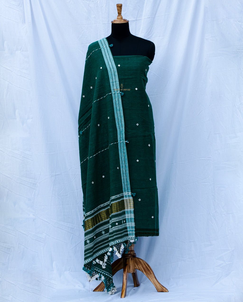 Green Bhujodi Kala Cotton Suit
