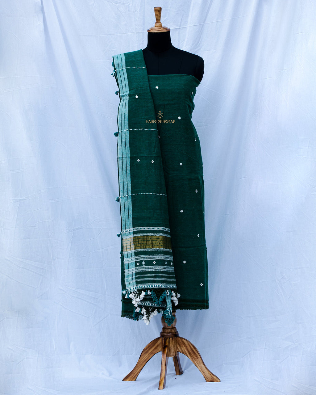 Green Bhujodi Kala Cotton Suit