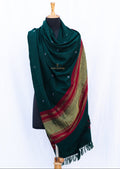 Green Bhujodi Woolen Shawl