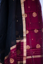 Maroon Chanderi Silk Suits