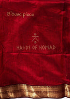 Orange Cotton Silk Maheshwari Saree