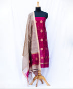 Pink Chanderi Silk Suits