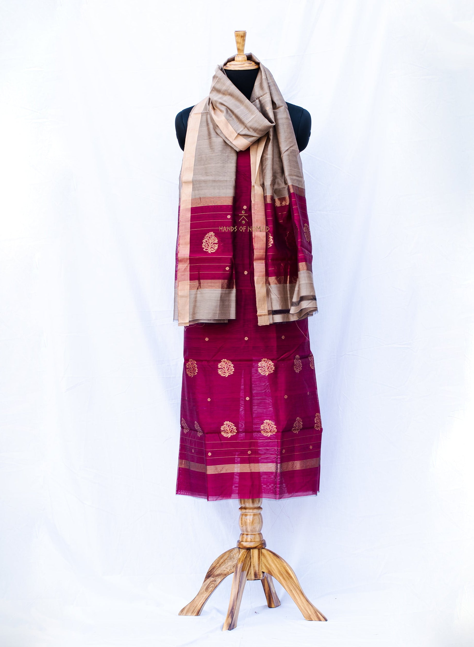 Pink Chanderi Silk Suits