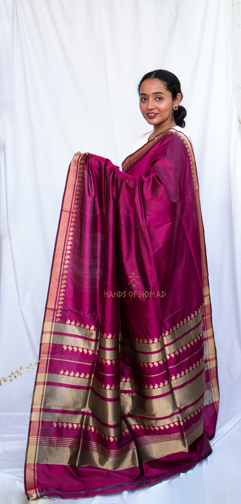 Pink Banarasi Katan Silk Saree