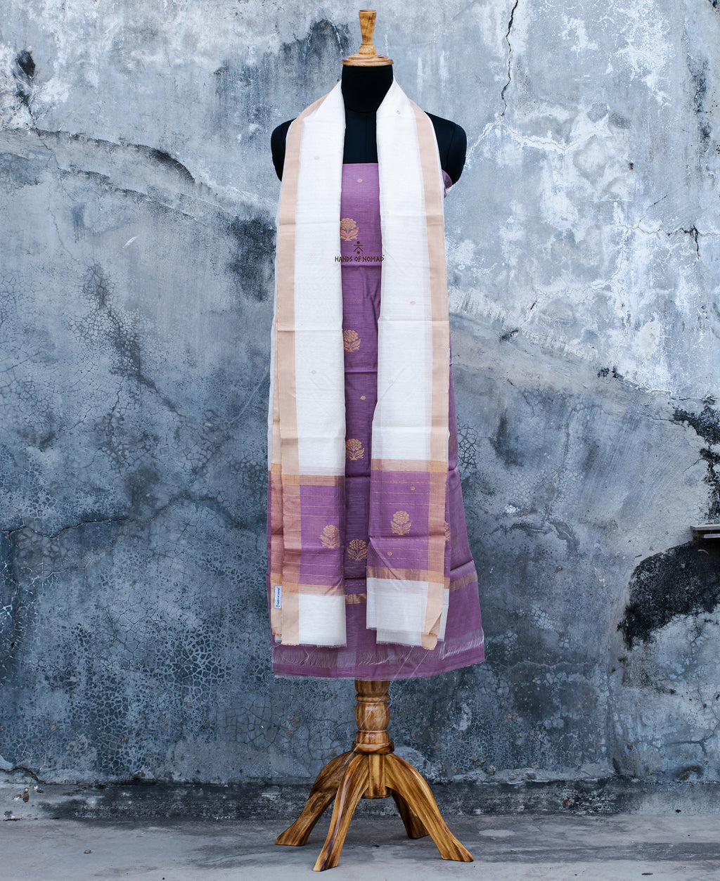 Purple Chanderi Silk Suits