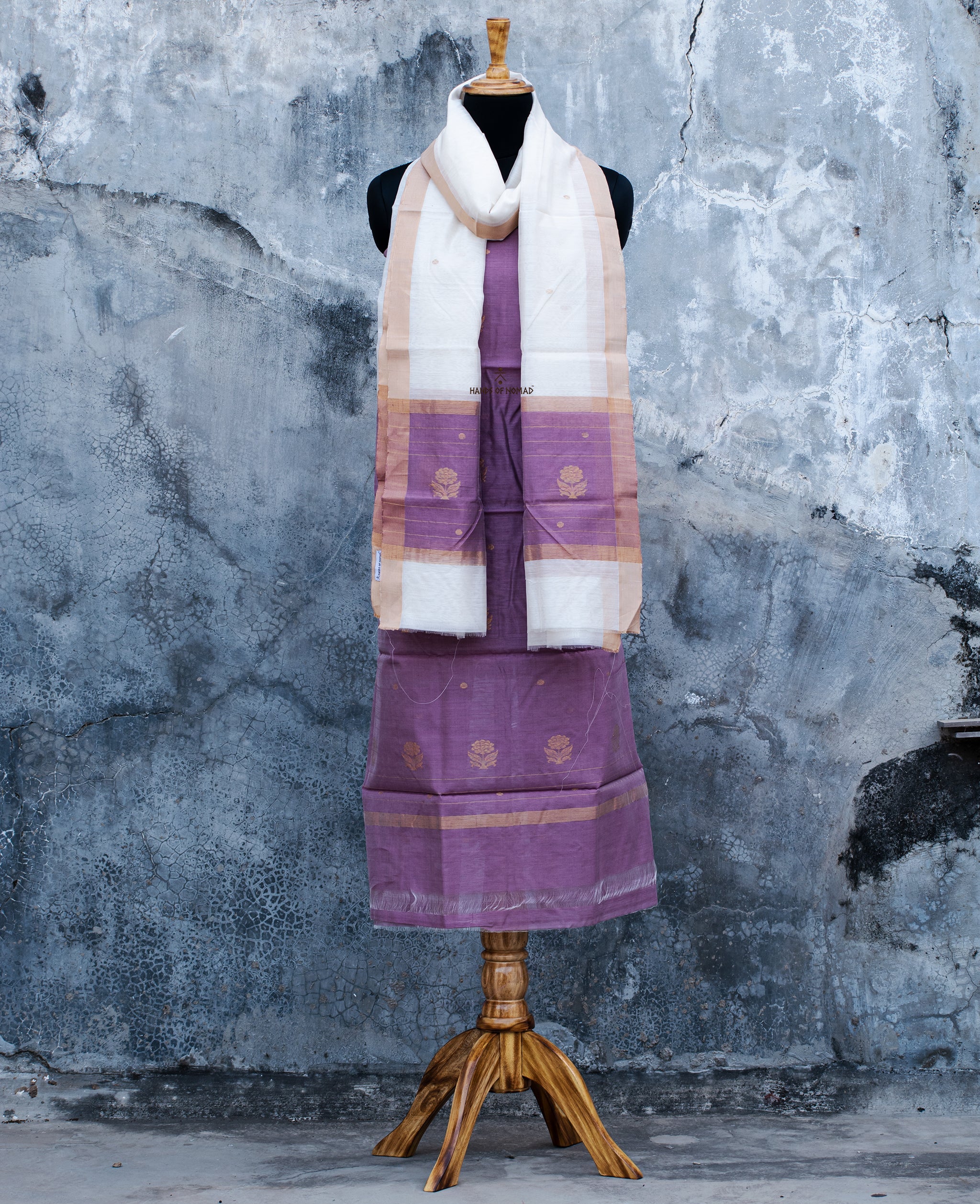 Purple Chanderi Silk Suits