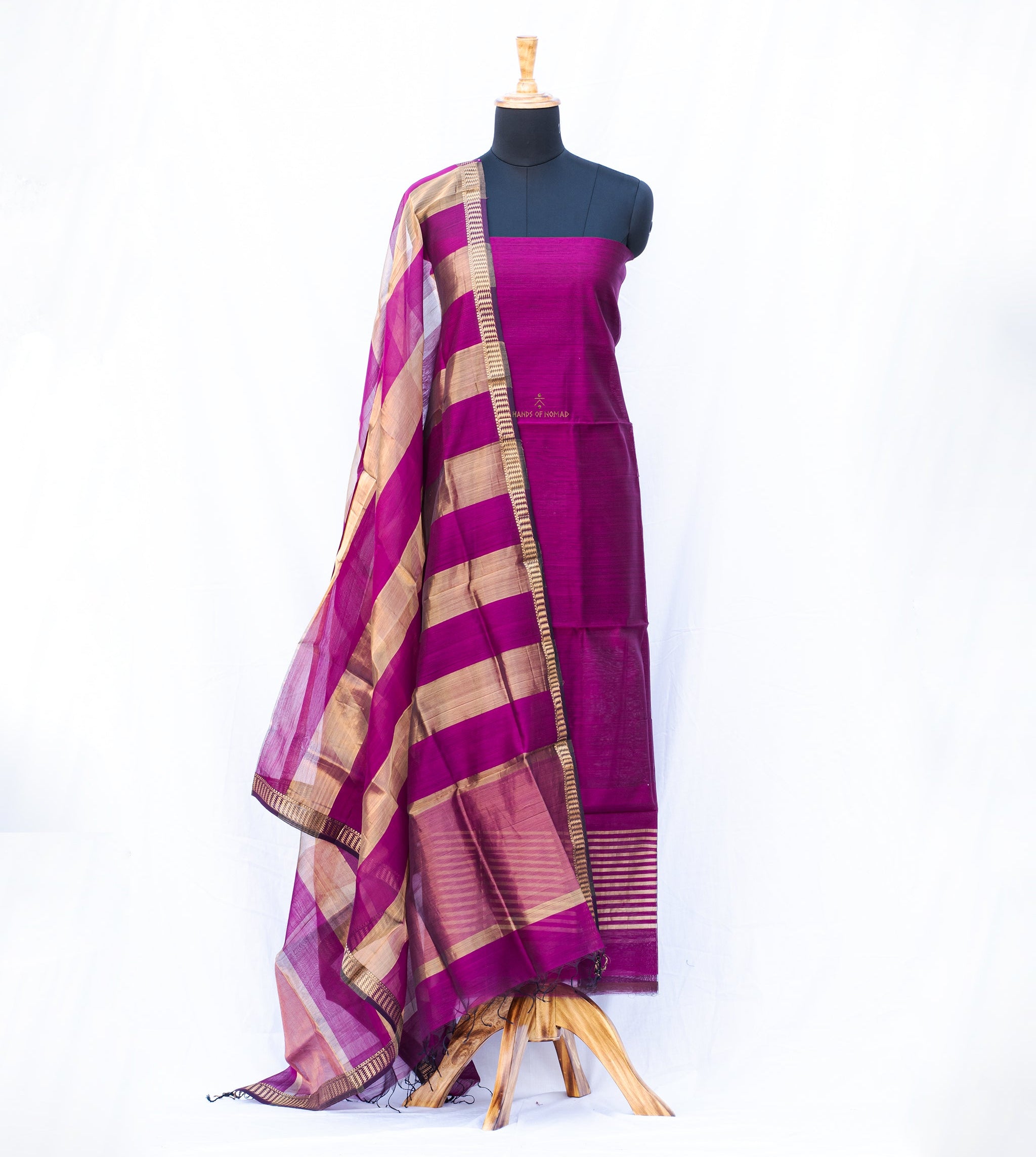 Purple Maheshwari Silk Suits