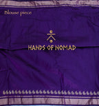 Purple Banarasi Katan Silk Saree