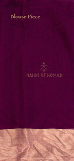 Purple Cotton Silk Chanderi Saree