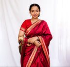 Red Banarasi Katan Silk Saree