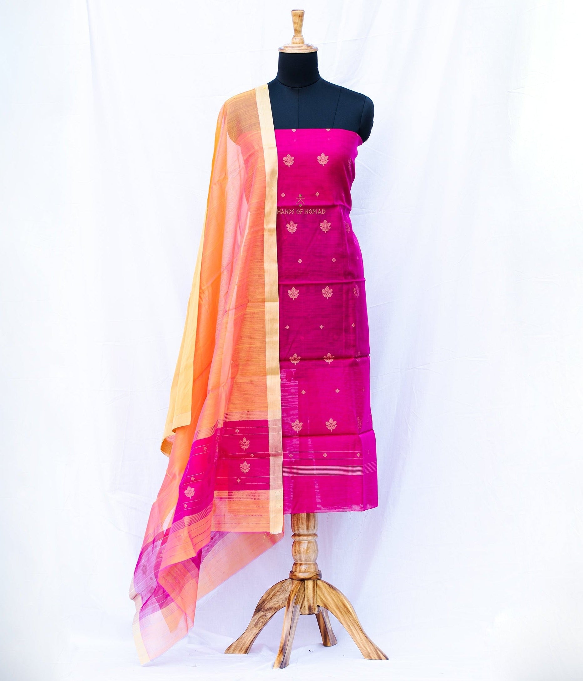 Pink Chanderi Silk Suits
