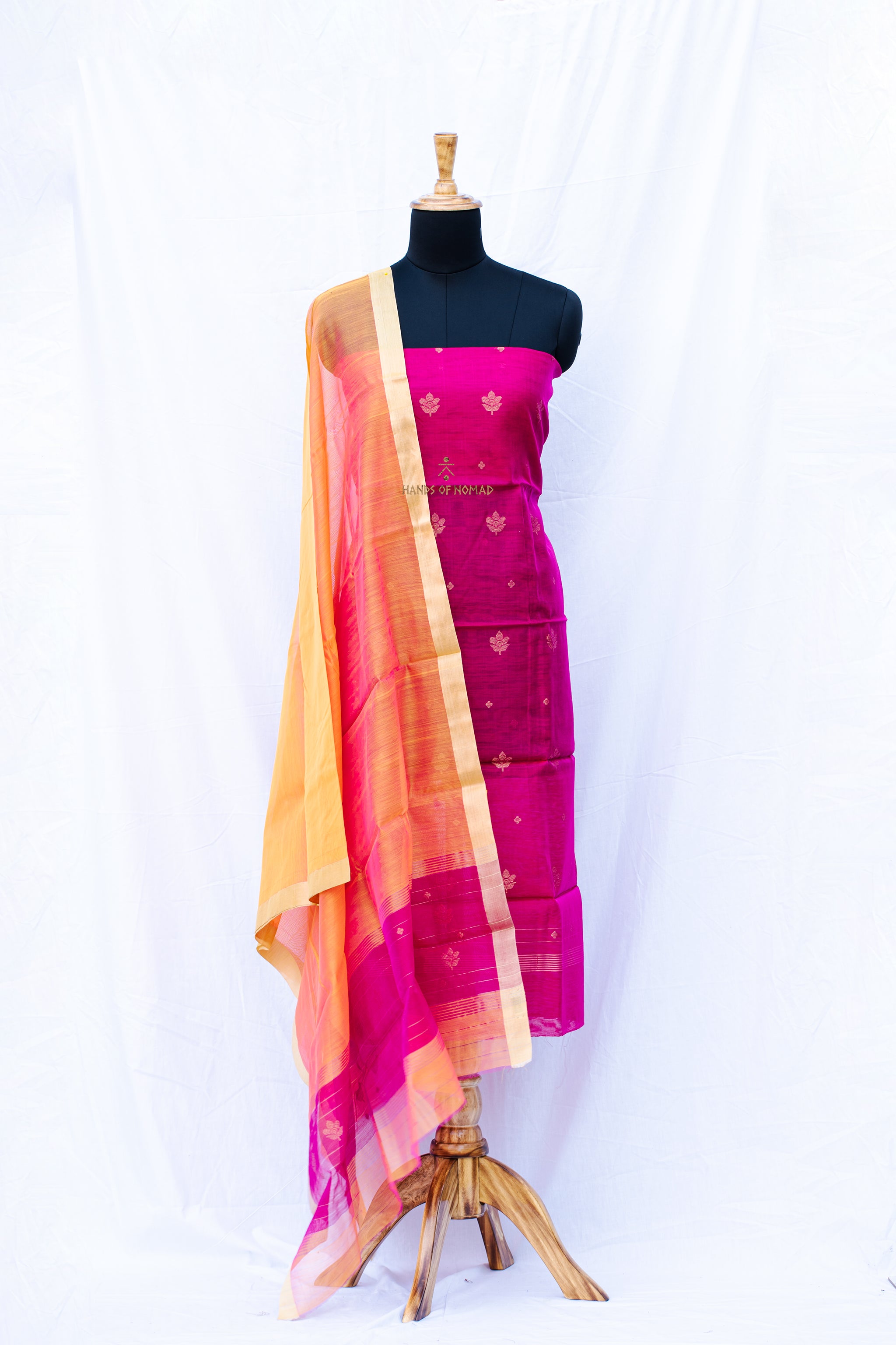 Pink Chanderi Silk Suits