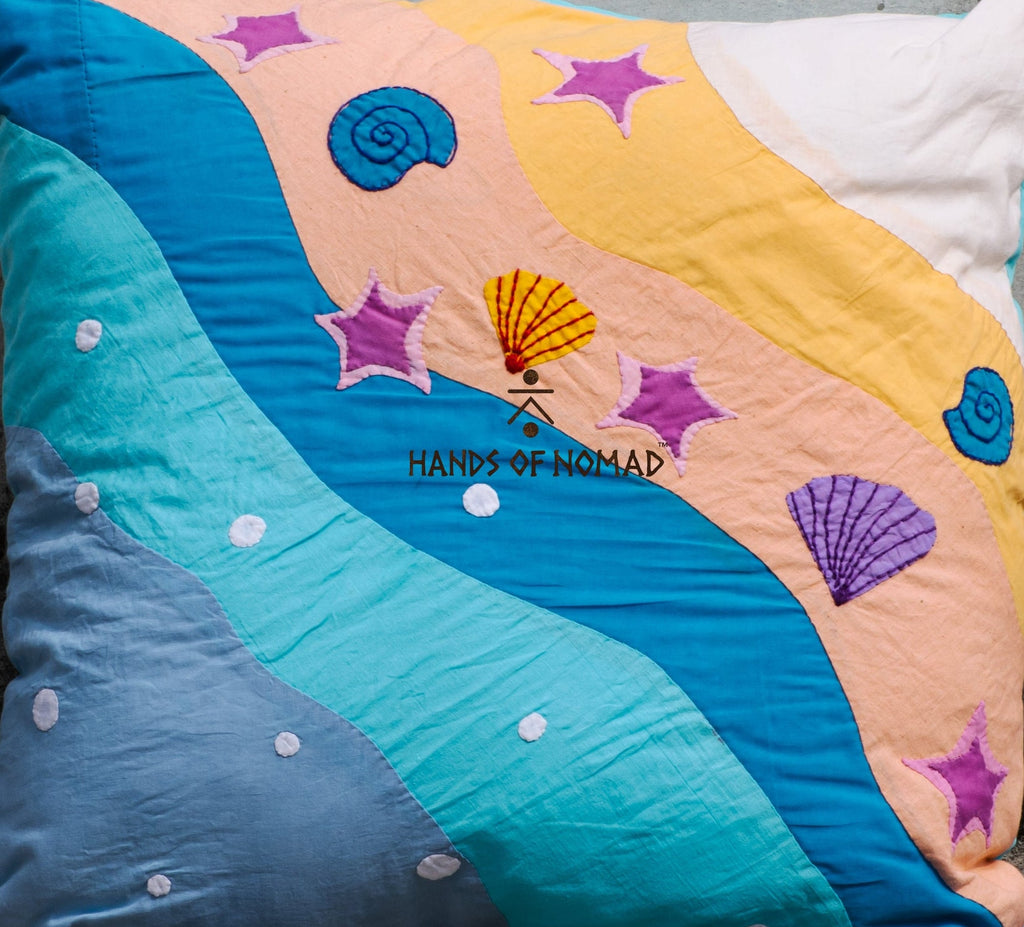 Seashore Cotton Cushion Cover