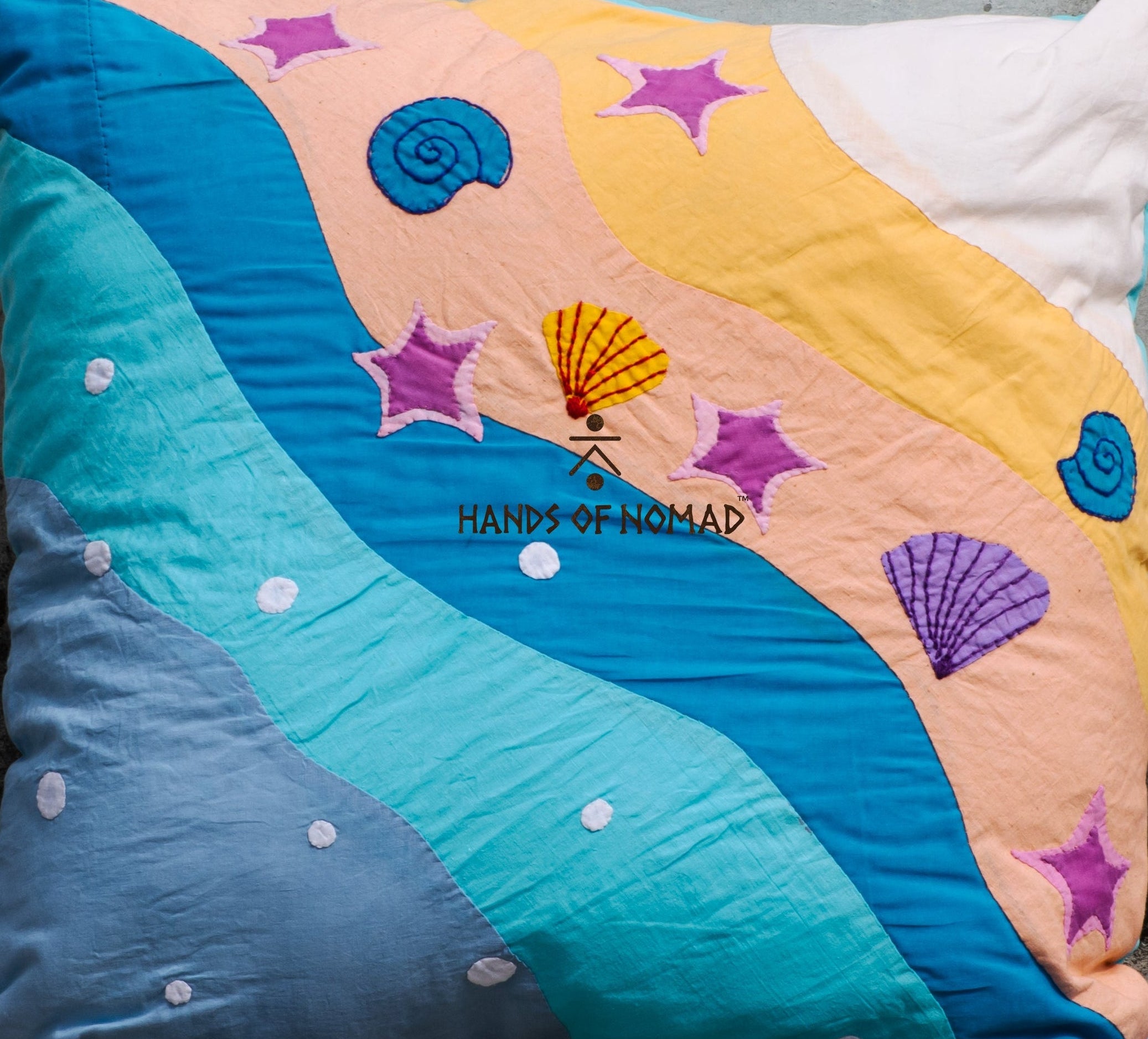 Seashore Cotton Cushion Cover