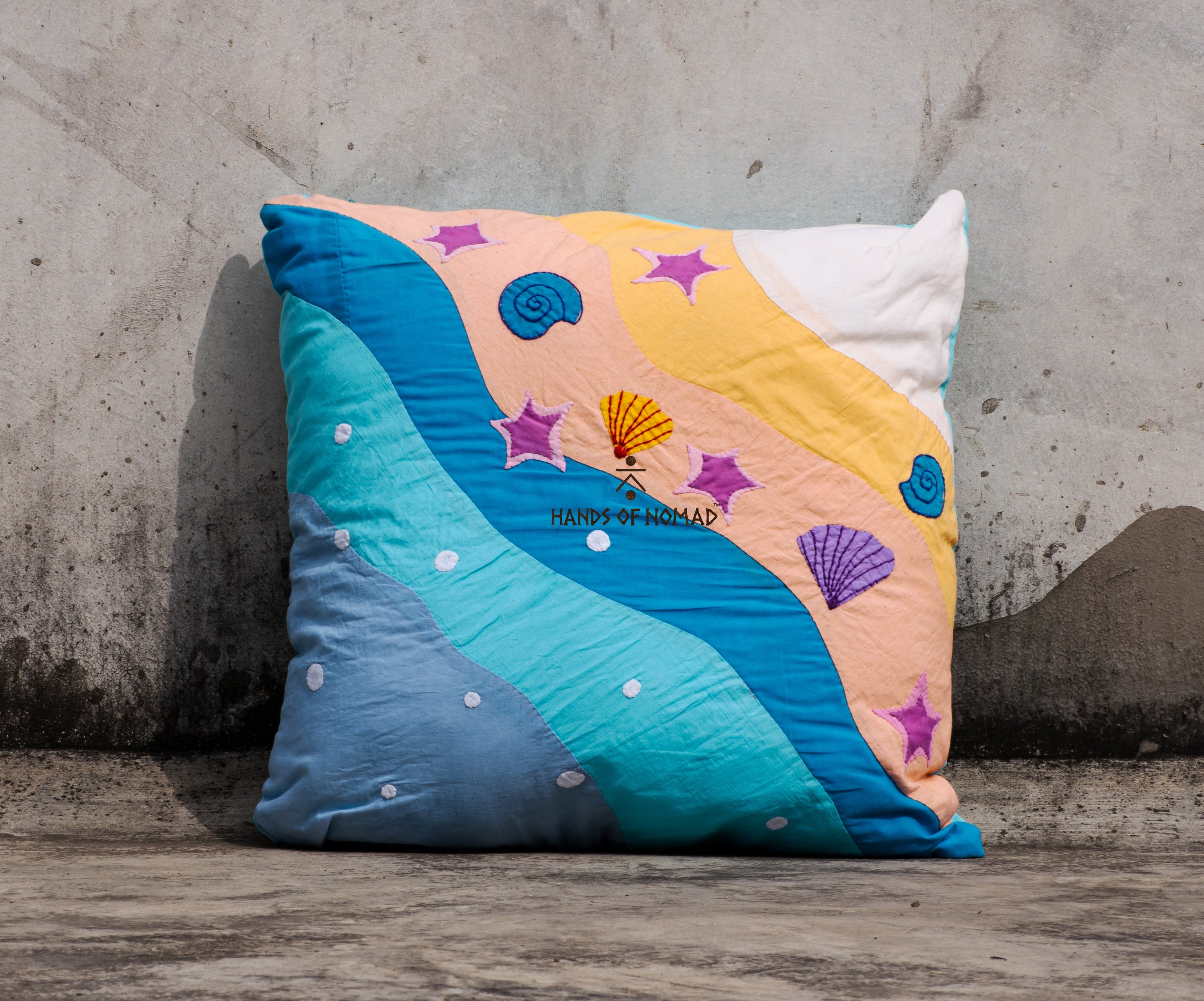 Seashore Cotton Cushion Cover