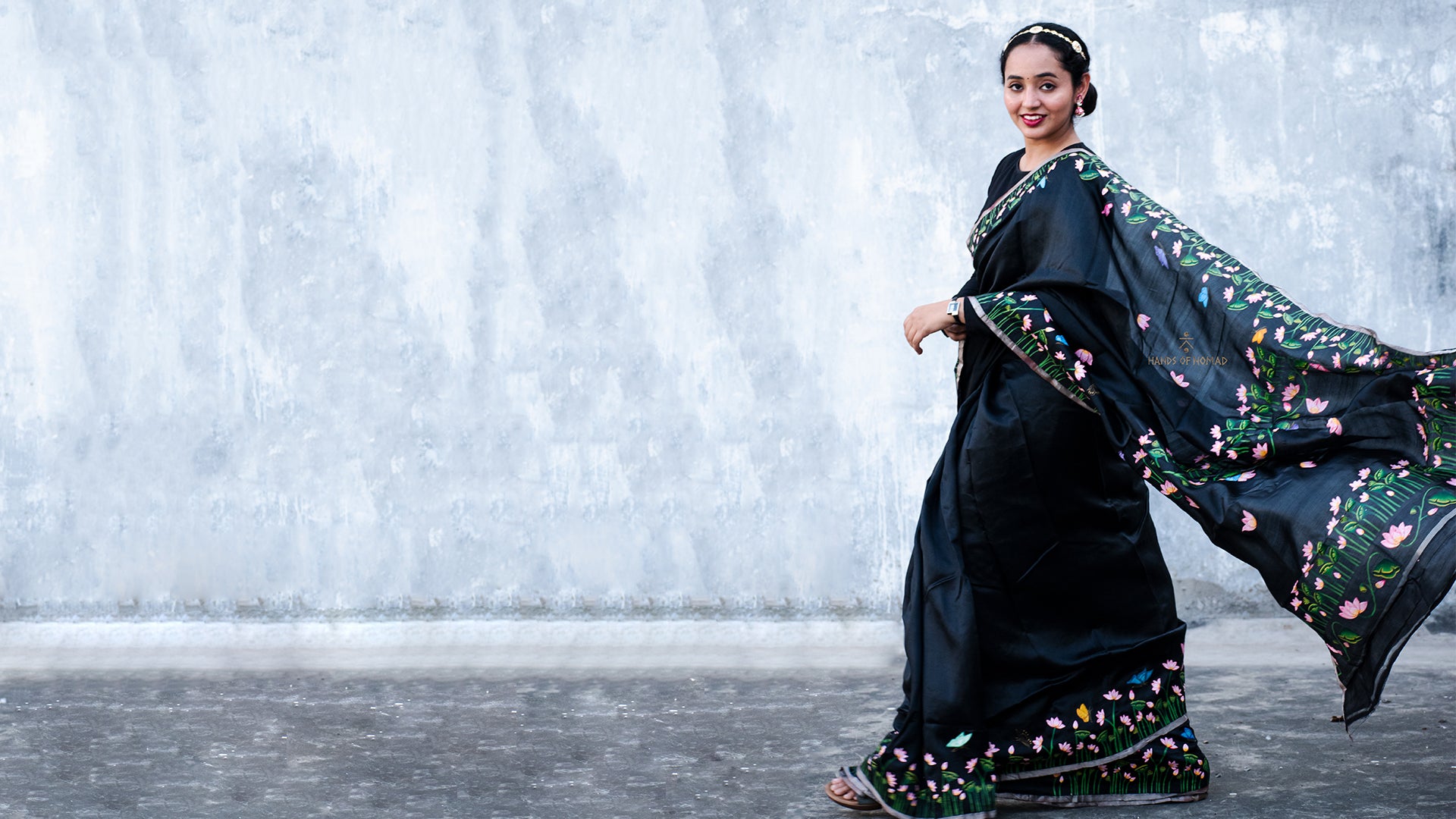 Hand Painted Pichwai Saree