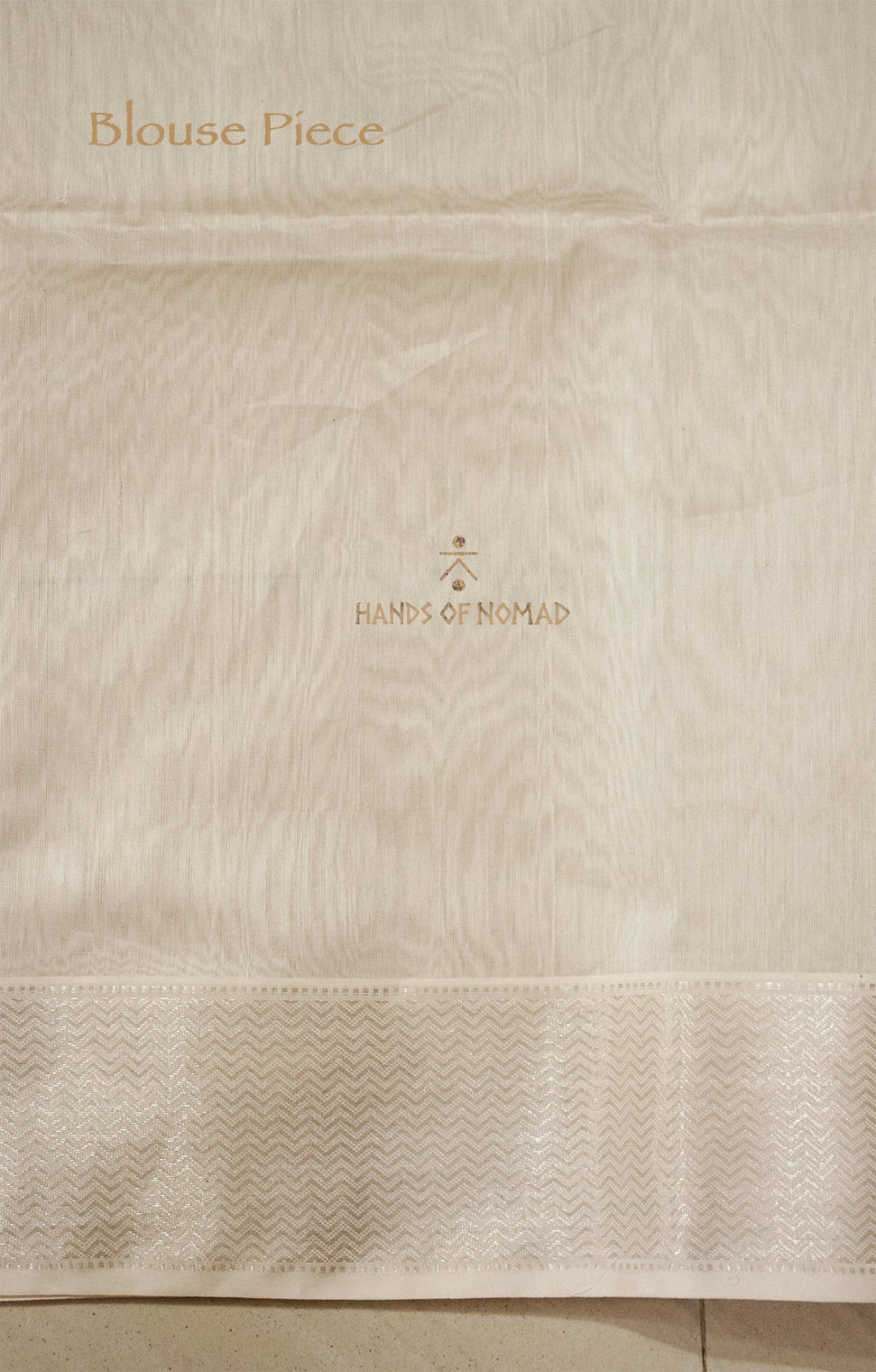 White Cotton Silk Maheshwari Saree