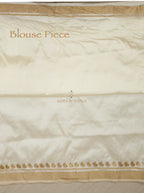 White Handwoven Banarasi Katan Silk Saree HN-SR-014