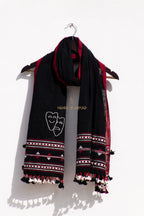 Theater black kala cotton stole