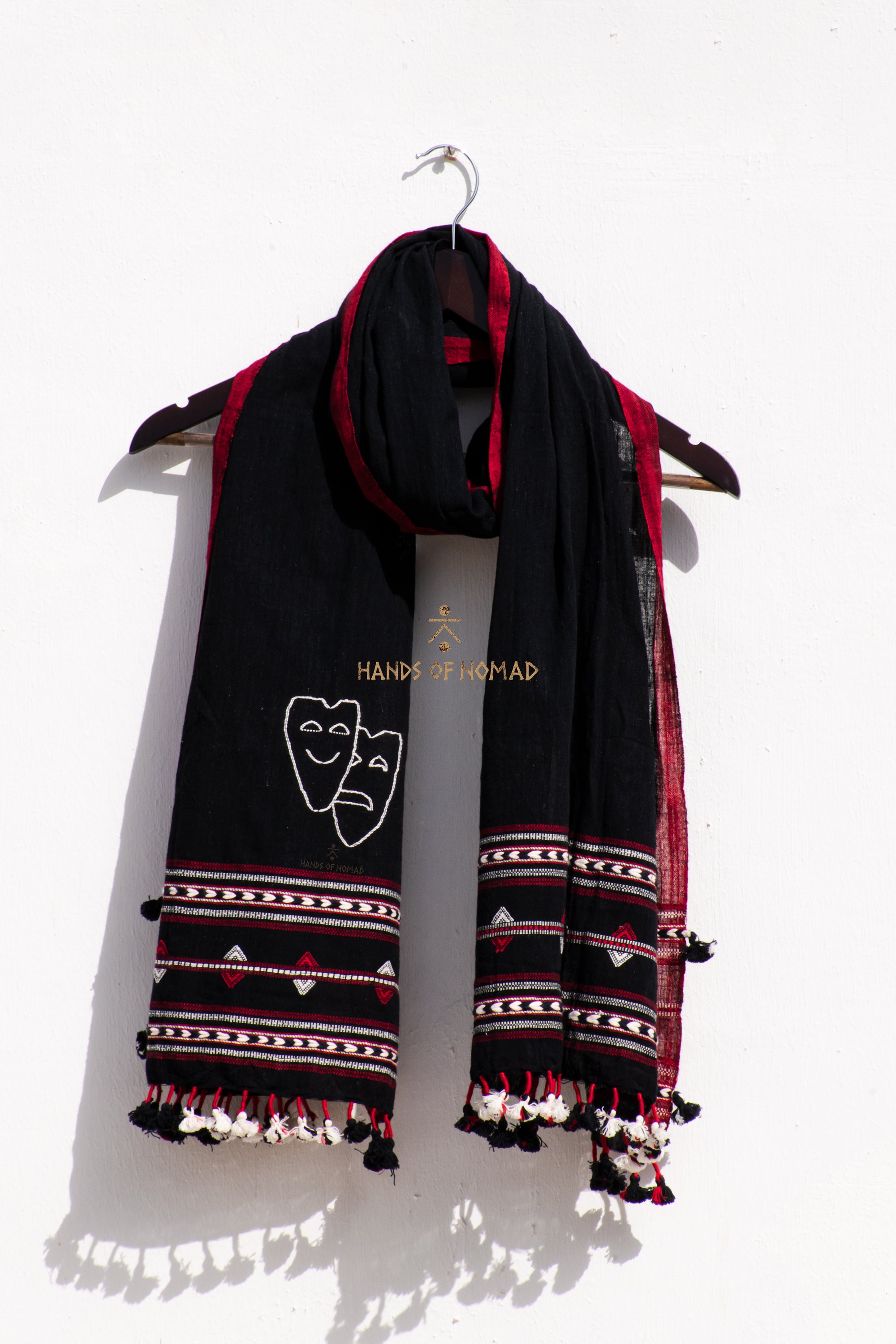 Theater black kala cotton stole