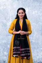 Theater black kala cotton stole