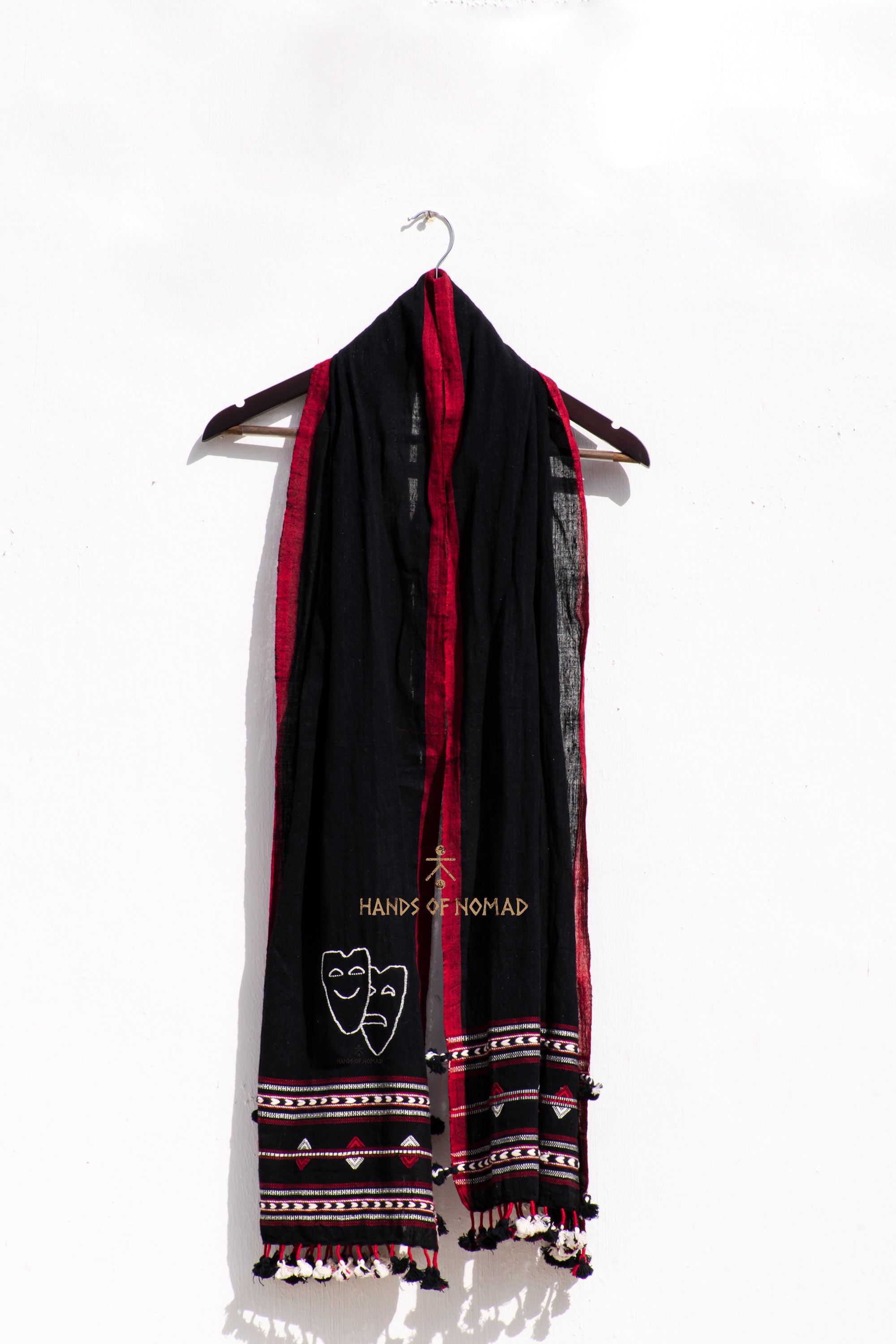 Theater black kala cotton stole